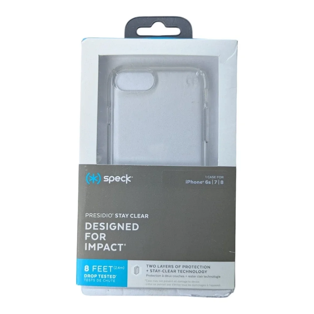 P7. Speck Presidio Stay Clear Case‎ For Apple iPhone 8, 7, & 6S - Clear